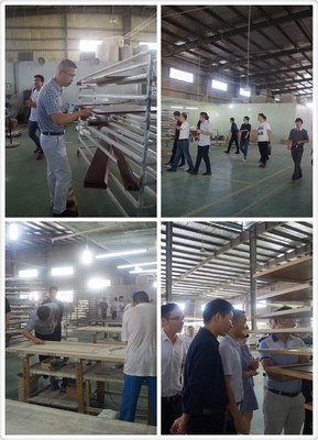 经销商参观江山新分厂 见证罗兰高品质